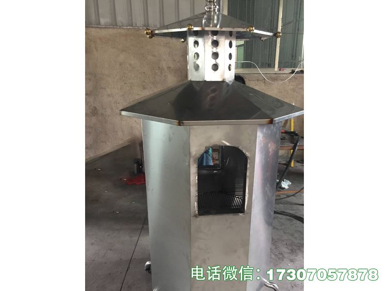 不锈钢祭祀焚烧炉坚固耐用、耐高温，适配陵园、寺庙、户外祭祀场景。