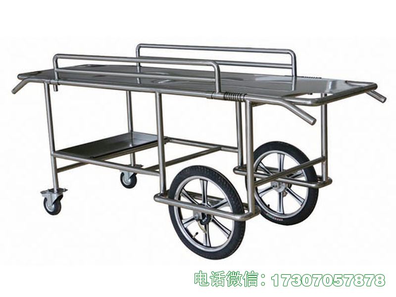 不锈钢移动推尸车是殡葬专用不锈钢移动推尸设备，采用优质不锈钢打造，耐腐蚀、易清洁，承重性强，移动灵活静音，台面稳固防滑，可安全转运遗体，操作便捷，符合殡葬行业卫生与作业安全标准，适配各类殡葬场地。